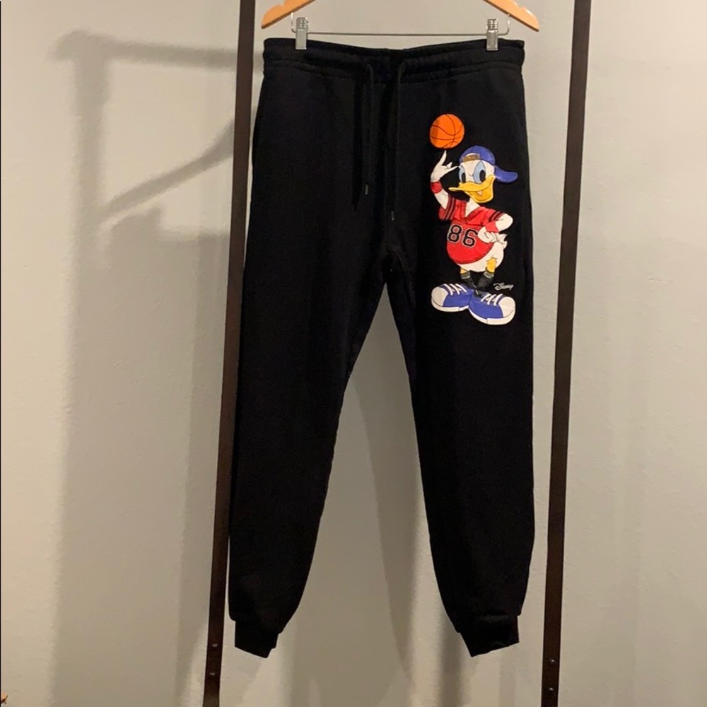 Moschino x H&M Joggers with Donald Duck Appliqué